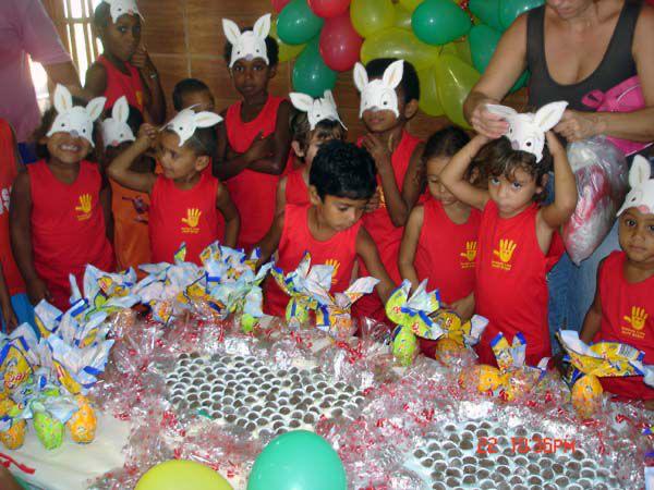 Festa com as crianças do Instituto